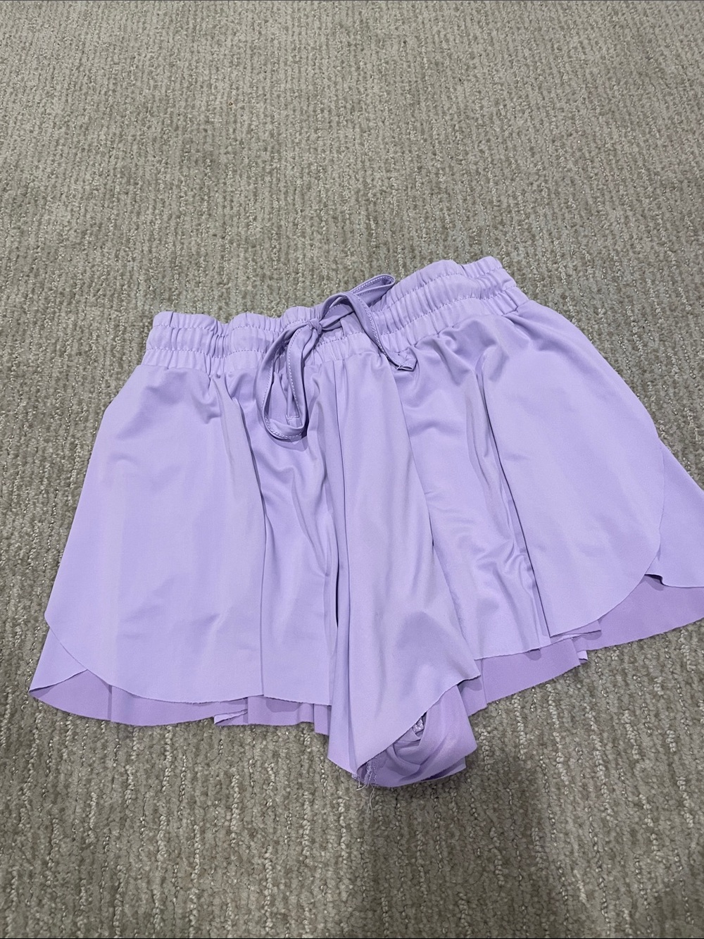 btween Lavender Layered Athletic Shorts